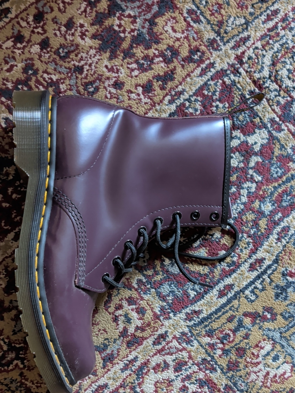 Dr. Martens Women’s Purple Lace-Up Combat Boots